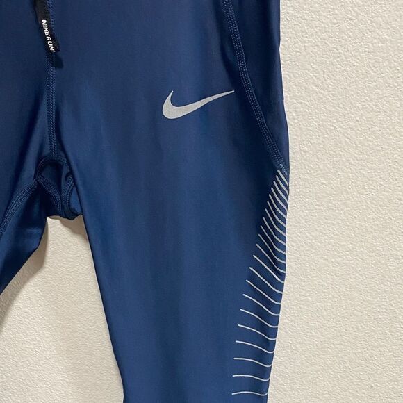 Nike Speed Power Dri-FIT Running Tights Blue Reflective‎ Women’s Small - Picture 6 of 14